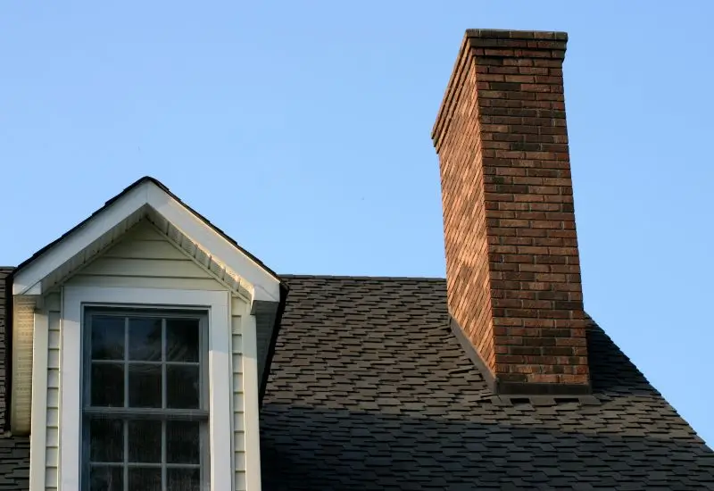 Texas home with brick chimney.